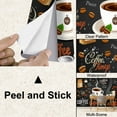 thumbnail image 4 of Peel and Stick Wallpaper 3D Coffee Cartoon Cafe Shop Restaurant Coffee Cup Coffee Beans Coffee Modern Art Wall Mural Decor Self Adhesive and Removable 100in x 144in, 4 of 8
