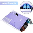thumbnail image 5 of Sports Drawstring Backpack with Mesh Pockets, Waterproof Gym Bag String Backpack for Men Women, Large Capacity Athletic Sackpack for Travel, Swimming, Cycling(Purple), 5 of 8
