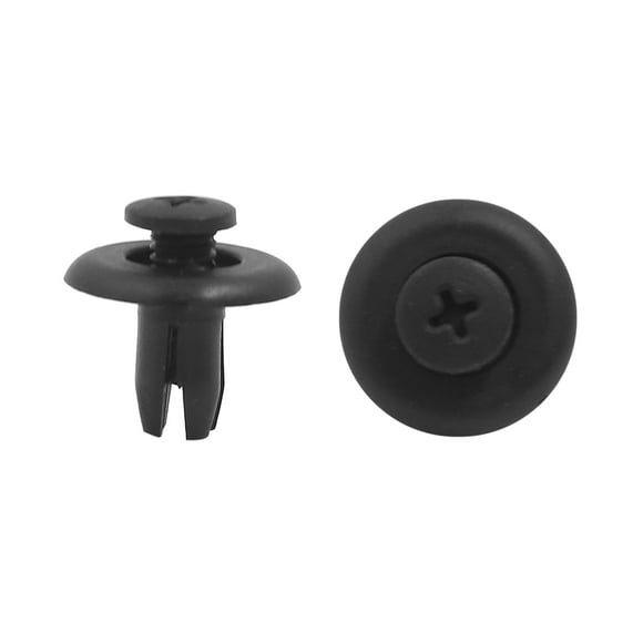 50Pcs 8mm Agujero Dia Auto Plástico Remache Cierre Barro Aletas Parachoques Defensa Clips