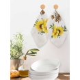 thumbnail image 2 of Sunflowers Bees Kitchen Dish Towels for Drying Dishes Set of 3, Spring Farmhouse Honey Flowers Leaves Waffle Weave Microfiber Hand Tea Bathroom Towels Quick Dry & Absorbent Towel 12x12, 2 of 7