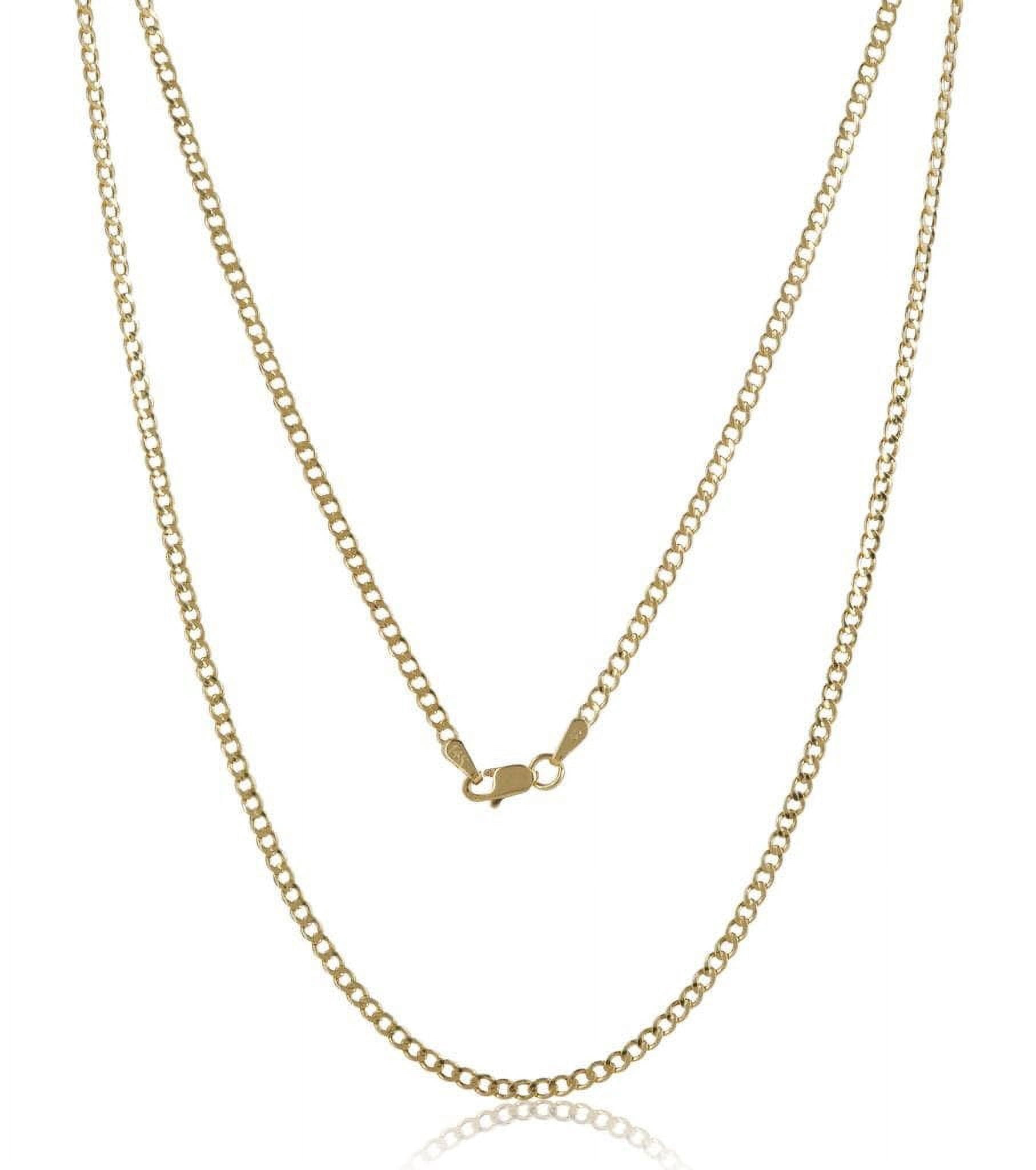 RM Necklace Chain, 14K Yellow Gold, 22", Cuban