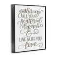 thumbnail image 2 of Stupell Industries Farmhouse Live A Live You Love Grey White Family Word Design Black Framed Giclee Art, 11 x 14, by Jaxn Blvd., 2 of 6