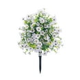 thumbnail image 2 of Ckraxd Artificial Violet Stake Flowers Garden Decoration Lifelike Design Durable Materials Easy Installation for Outdoor Patios and Yards, 2 of 6