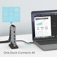 thumbnail image 5 of LENTION USB C Docking Station with 100W PD,HDMI,Gigabit Ethernet,USB 3.0/2.0 Compatible MacBook,Windows,Chrome(D53,Gray), 5 of 12