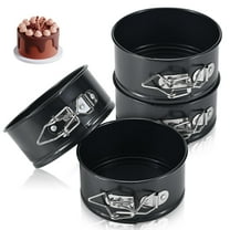10cm Springform Pans Set, 4 Pack Non-Stick Cheesecake Pan, Leakproof Round Cake Pan