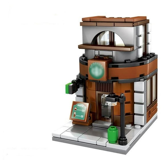 City Mini Street Coffee Shop Building Blocks