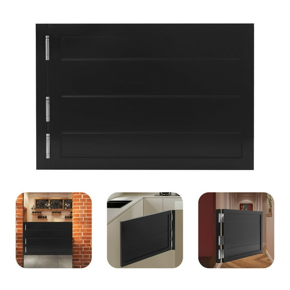 TFCFL 180° Swinging Door Solid Wood Swing Door Porch Entrance Single Swinging Door Privacy Divider 90*60cm