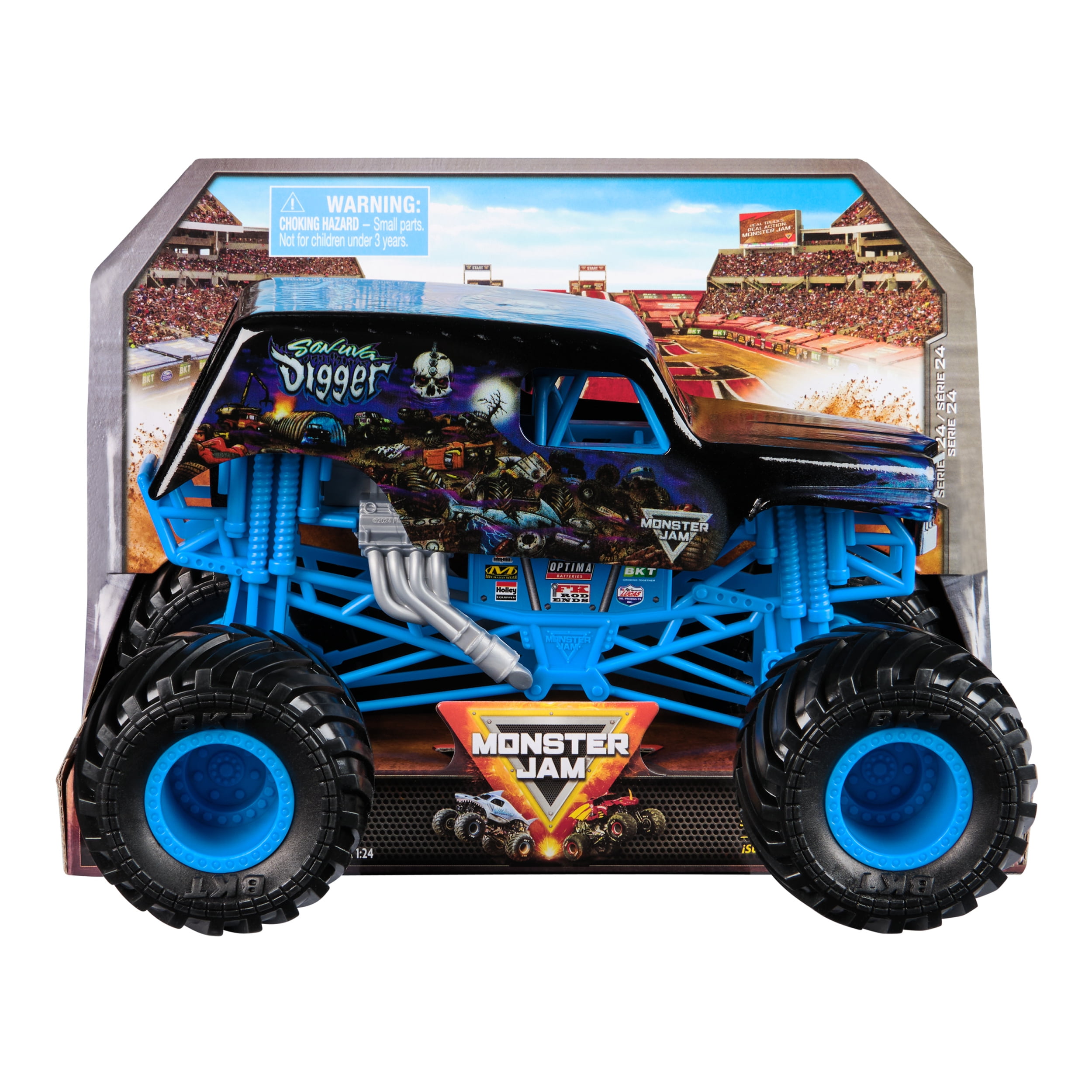 Monster Jam Official Pit Party 5-Pack, 1:64 Scale Monster Trucks