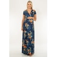 thumbnail image 2 of Short Sleeve Faux Wrap Maternity Dress, 2 of 4