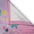 thumbnail image 3 of French Curtains 2 Panels Set, Parisienne French Design Merci Thank You Gratitude Quote with Hearts Flowers Print, Window Drapes for Living Room Bedroom, 55W X 39L Inches, Multicolor, by Ambesonne, 3 of 3