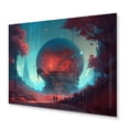 thumbnail image 2 of Designart "Celestial Planet in the Cosmos II" City Futuristis Metal Wall Art Prints, 2 of 5