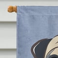thumbnail image 3 of Carolines Treasures BB1448CHF Fawn Pug Welcome Flag Canvas House Size, 3 of 4