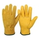 thumbnail image 1 of Guantes de trabajo de cuero Guantes de jardinería de piel de vaca resistente para corte de madera/construcción1 par (dorado, mediano) WD.WDQZL Ropa, 1 of 7