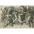 thumbnail image 3 of Andrea Mantegna 24x17 Black Modern Framed Museum Art Print Titled - Battle of the Sea Gods (Left , Nga 64543, 3 of 5