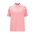 thumbnail image 6 of Women's Shirt, Quick Dry Sport Shirt Short Sleeve Lapel Top, Solid Color Active Shirt for Casual Wear, 6 of 8