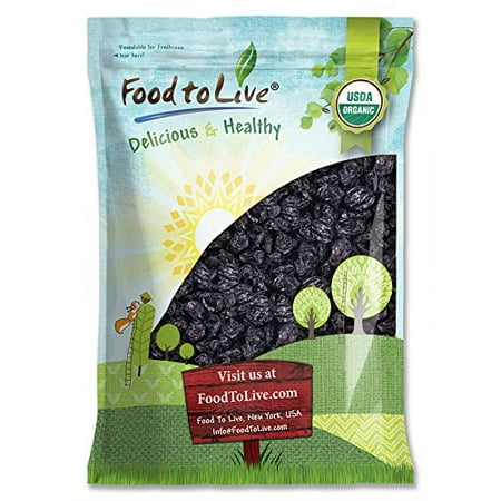 Organic Pitted Prunes, 5 Pounds - Kosher, Vegan, Non-GMO, Unsulfured, Unsweetened, Bulk - by Food to (Best Prunes To Eat)