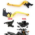 thumbnail image 1 of Motorcycle Long Clutch Brake Lever fit for YAMAHA MT125 2014-2019 Gold, 1 of 10