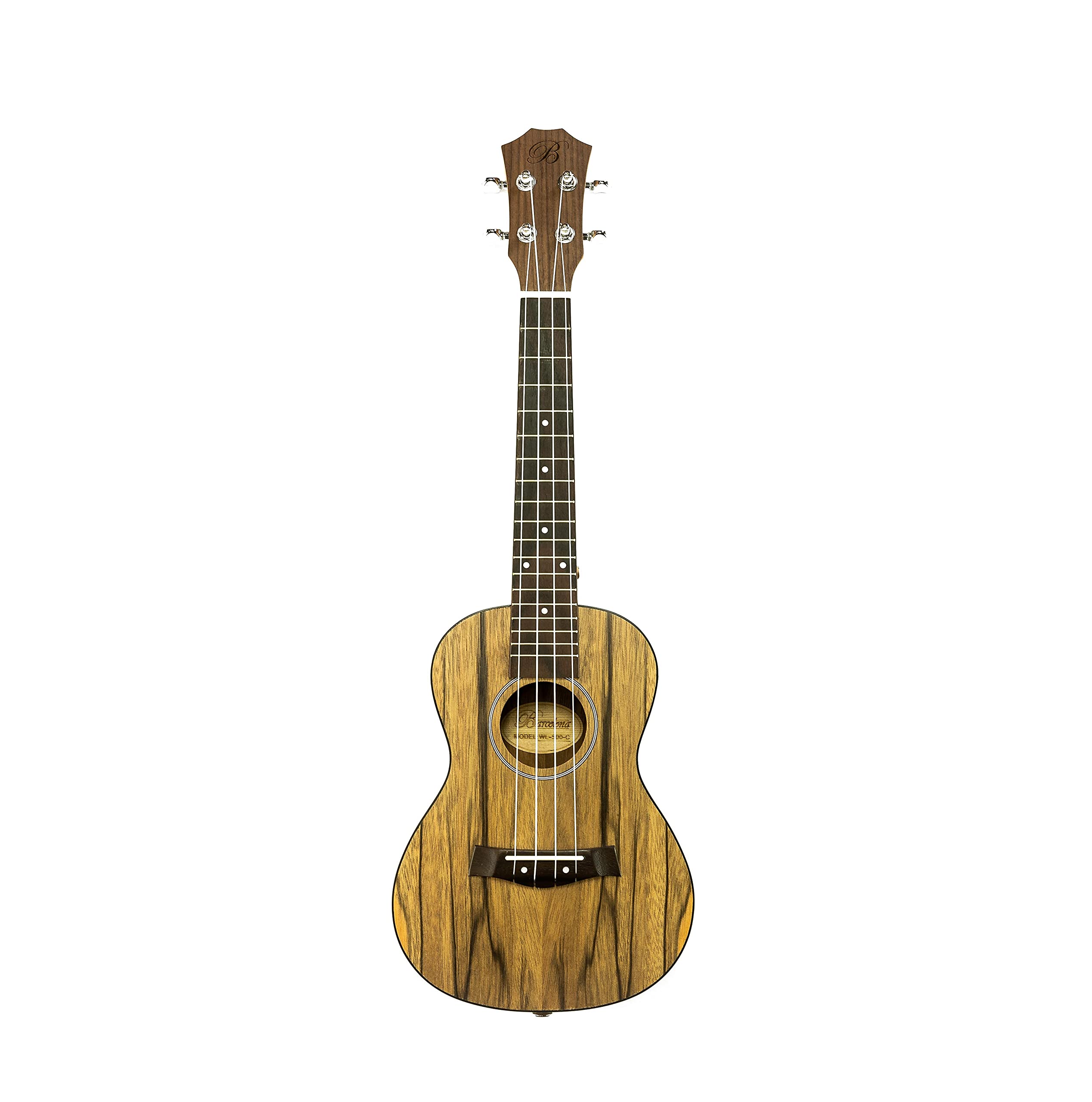 Barcelona Walnut Concert Ukulele Bundle with Gig Bag, Tuner, Strap, Austin Bazaar Instructional DVD, and Polishing Cloth