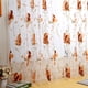 thumbnail image 3 of Cortina Deco opacas de tul con flores grandes para decoración de dormitorio (café) JShteea Libre de BPA, 3 of 6