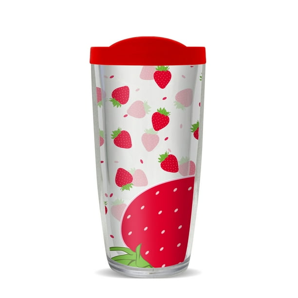 strawberry travel cups