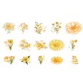 thumbnail image 3 of CAROOTU 30 PCS Watercolor Scrapbooking Sticker Pack Simulation Flowers Plant Transparent Decal Collection, 3 of 6