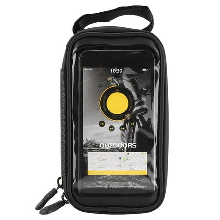 Waterproof Outdoor Hard Shell Cycling Bike Handlebar Storage Bag Bicycle Phone Holder CaseBlack
