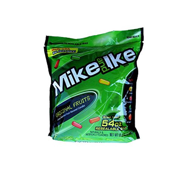 Mike and Ike Chewy Assorted Fruit Flavored Candies, 54 Oz