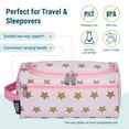 thumbnail image 3 of Wildkin Kids Travel Toiletry Bag (Pink and Gold Stars), 3 of 7