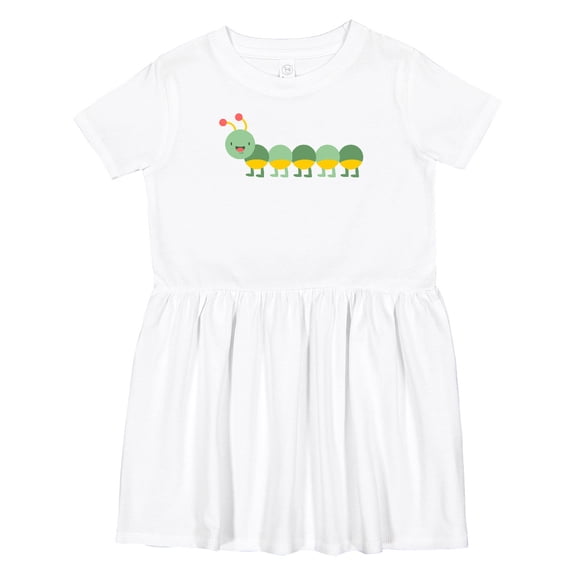 Inktastic Caterpillar 3 Girls Toddler Dress