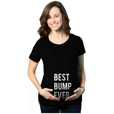 Maternity Best Bump Ever Tshirt Funny Pregnancy Proud Announcement (Best For Maternity Clothes)