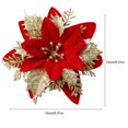 thumbnail image 5 of LEEYNEER 20 piezas de flores artificiales, flores falsas a granel, flores navideñas, plantas artificiales para decoración de exteriores, interiores, hogar, boda, 5 of 5