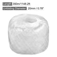 thumbnail image 2 of Uxcell Polyester Nylon Plastic Rope Twine Household Bundled for Daily Binding Packing 1148.2ft Length White, 2 of 5