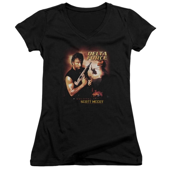 Delta Force Delta Force 2 Poster Junior Women's V-Neck T-Shirt Black