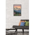 thumbnail image 2 of Lantern Press - Yellowstone National Park, Wyoming, Spring Flowers Wall Poster, 14.725" x 22.375" Framed, 2 of 5