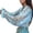 Blue, variant on HNMKIU Wraps Women Elegant Sun Sleeve Arm Thin Long Ice Silk Chiffon Cardigan Wraps Blue,One Size