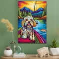 thumbnail image 2 of Havanese Dog Stretched Canvas Size 8x12 Fishing Canvas – Cute Havanese Canvas Wall Art of Puppy Playing Fishing, Perfect for Dog and Sports Fans, 2 of 5