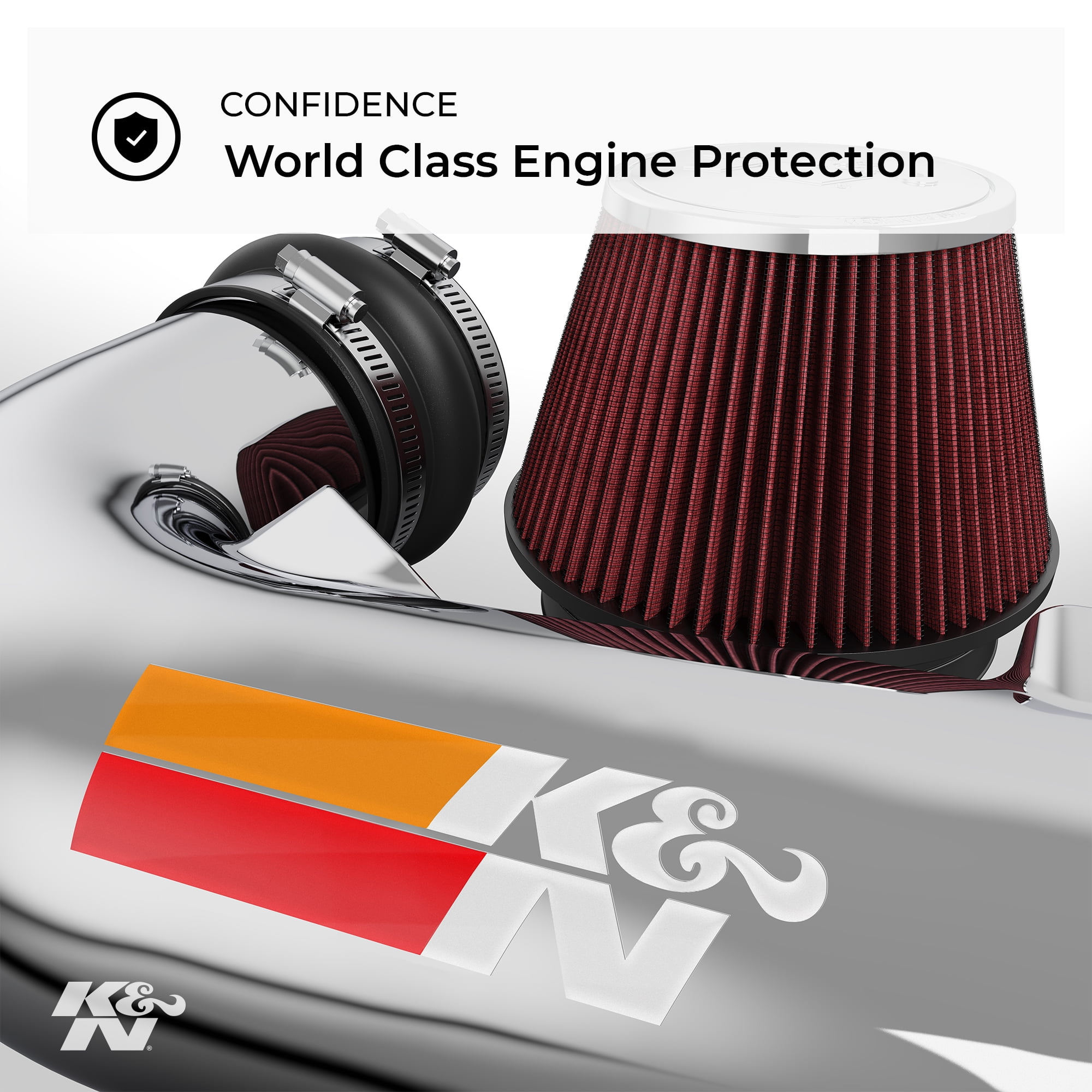 K&N Typhoon Cold Air Intake System: Easy Installation, Engineered to Maximize Airflow, Boost Horsepower & Torque, 69-9504TTK