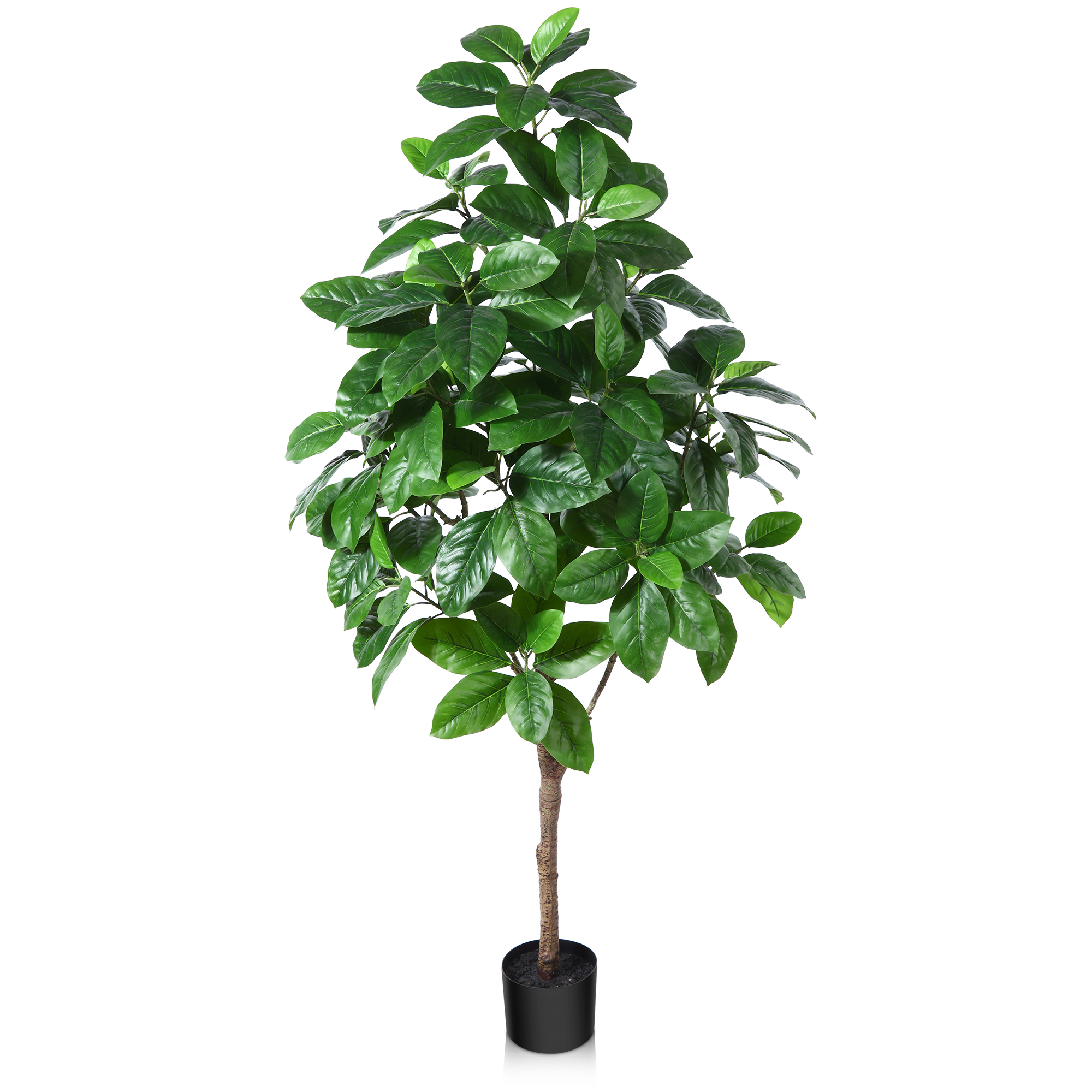 Ferrgoal Artificial Plants, 5 Ft Ficus Tree Faux Rubber Plants Indoor