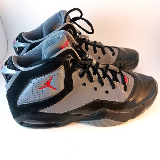 Ni - ke Ni - ke Air Jordan Jump Man B' Loyal #23 Mid Gray/Black Shoes Sneakers Men's 11.5