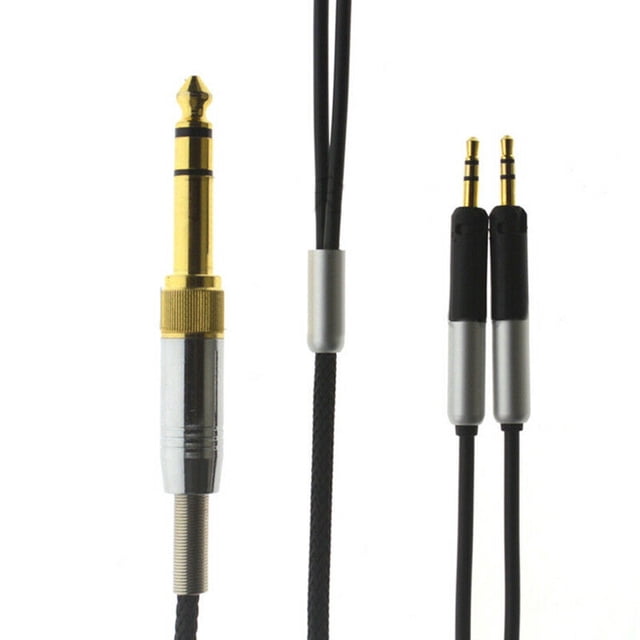 Audio Cable for Audio-Technica ATH-R70x, Headphone Extension Replacement Cable 6.35/3.5mm Male to 2 x 2.5mm Male