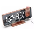 thumbnail image 1 of Reloj despertador con proyección de pantalla LED y espejo con radio FM, 1 of 5