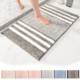 thumbnail image 1 of Sentmoon Bathroom Rugs Bathroom Mats Extra Thick Microfiber Striped Door Mat - Non-Slip Bathroom Kitchen Entry Rug Water-Absorbent Floor Mat for Bathroom Kitchen Doorway Foot Mat, 1 of 9