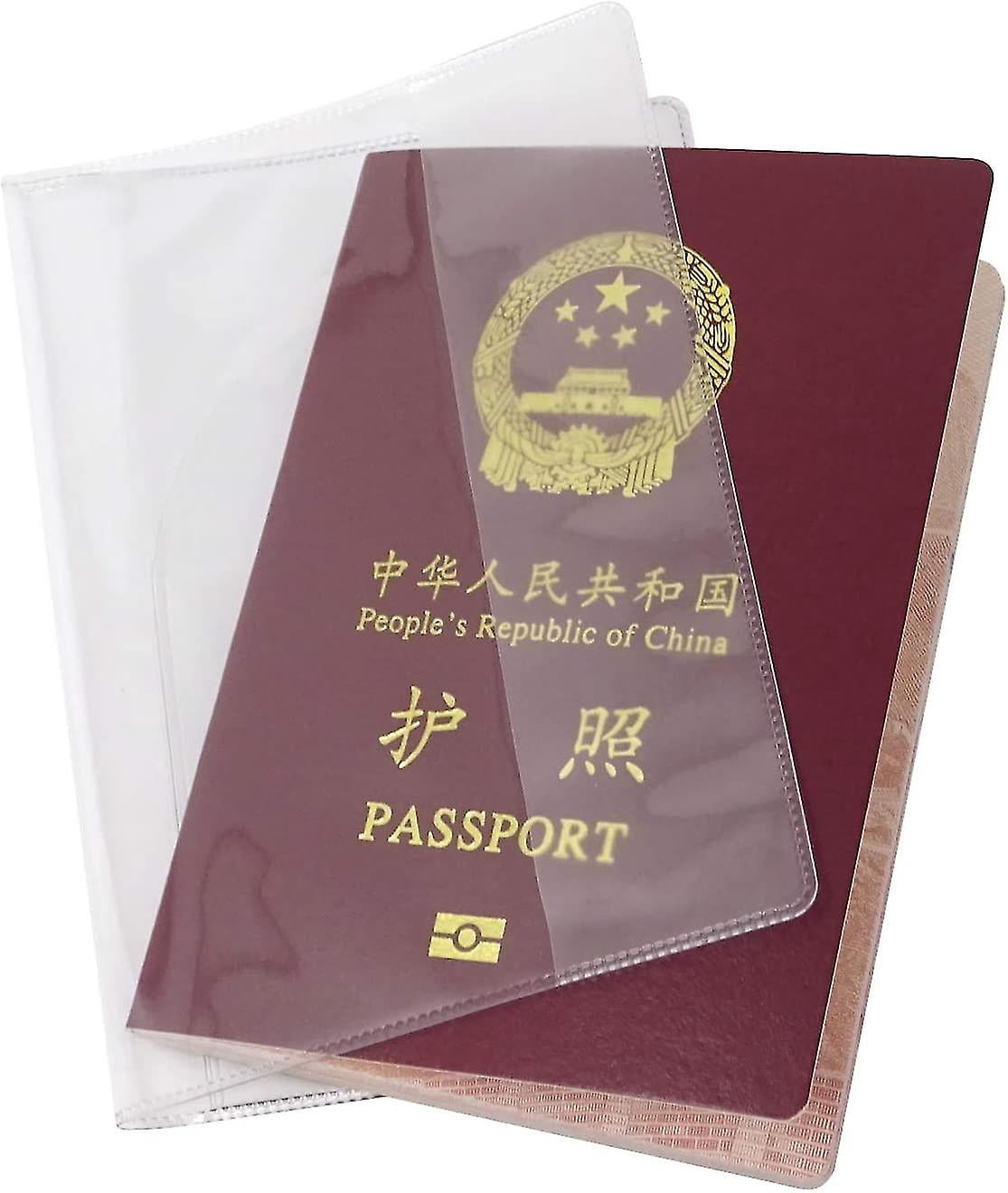 10pcs Plastic Passport Cover Passport Protector With Extra Slots For Cn ...