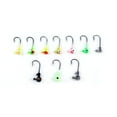 thumbnail image 2 of 100pcs Fishing Hooks Set Multicolor Lead Head Jigs with Single Hook Maggot Grub Soft Lure Outdoor Fishing Accessories, 2 of 9