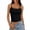 Black, variant on Women U-back Tank Top Built-in Padded Bra Seamless Stretch Inner Outer Wear Z02 Pink One Size
