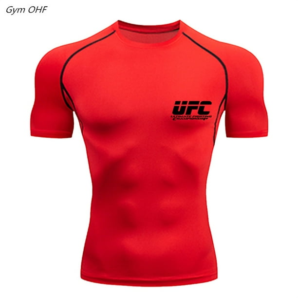 camiseta fitness hombres compresión correr apretado deporte camiseta entrenamiento jogging camisas gimnasio secado rápidopangjing