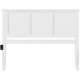 thumbnail image 3 of Leo & Lacey Madison King Solid Wood Panel Headboard in White, 3 of 4