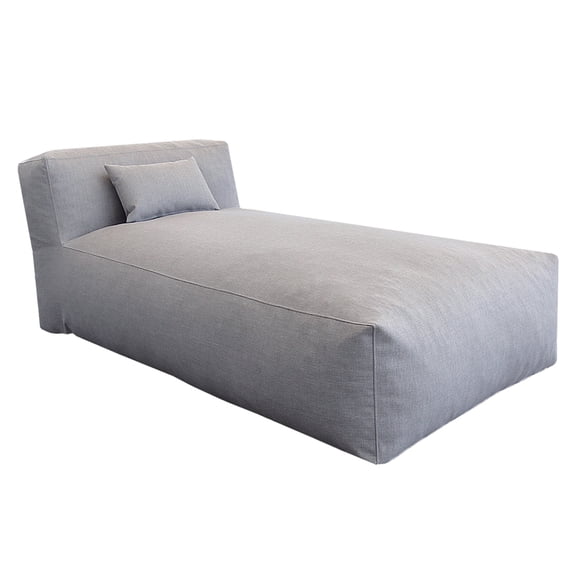 ConToose Outdoor Bean Daybeds, Outdoor Couch Sofa for Patio & Pool, Foam Filling Day Bed Furniture, Comfy Lazy Sofa for Outside, Water-Resistant Outdoor Seating Lounge Chair, Light Gray