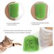 thumbnail image 3 of Paquete de 2 peluqueros largos para gatos, rascador con peine de masaje para gatos con bolsa para hierba gatera, 3 of 5