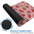 thumbnail image 6 of Keyboard Pad Red Mouse Mat, Gaming Mouse Pads Big Mouse Pad, Modern Desk Pad Waterproof Non-Slip Rubber Base, 31.5x11.8 inch for Work/Game/Office/Home Summer Fruits Strawberry Leaves, 6 of 7